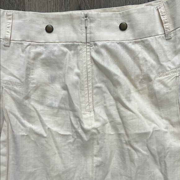 Joe’s cream linen pleated skirt. Waist 16”. EUC - Picture 6 of 6